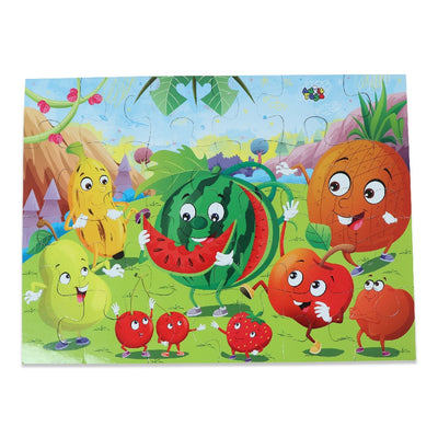 Fruits Jigsaw Puzzles for Kids  - (24 Piece + Educational Fun Fact Book Inside)