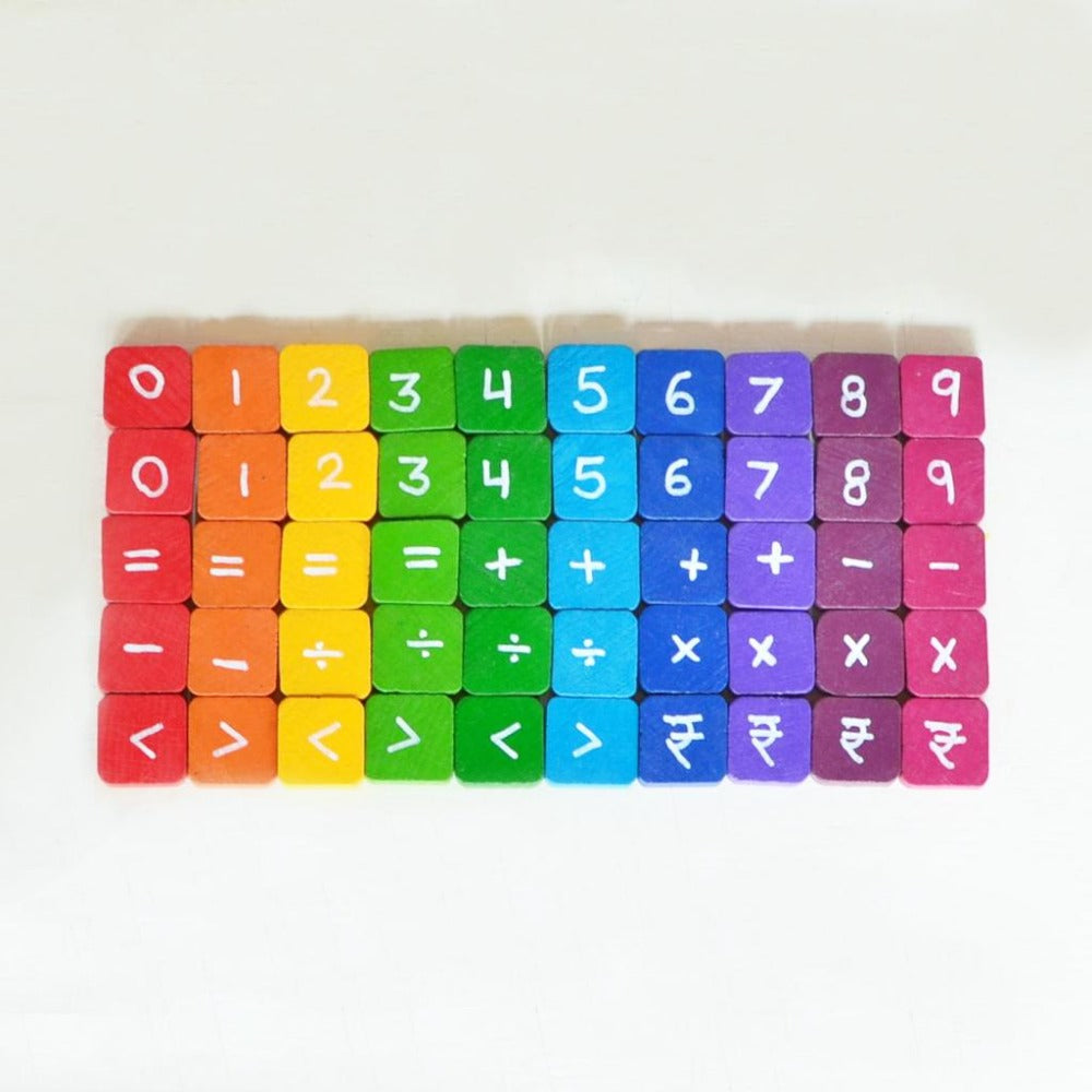 Small Tile Numbers Buy Small Number Tiles - 50 Pieces (3-7 Years) on Snooplay India