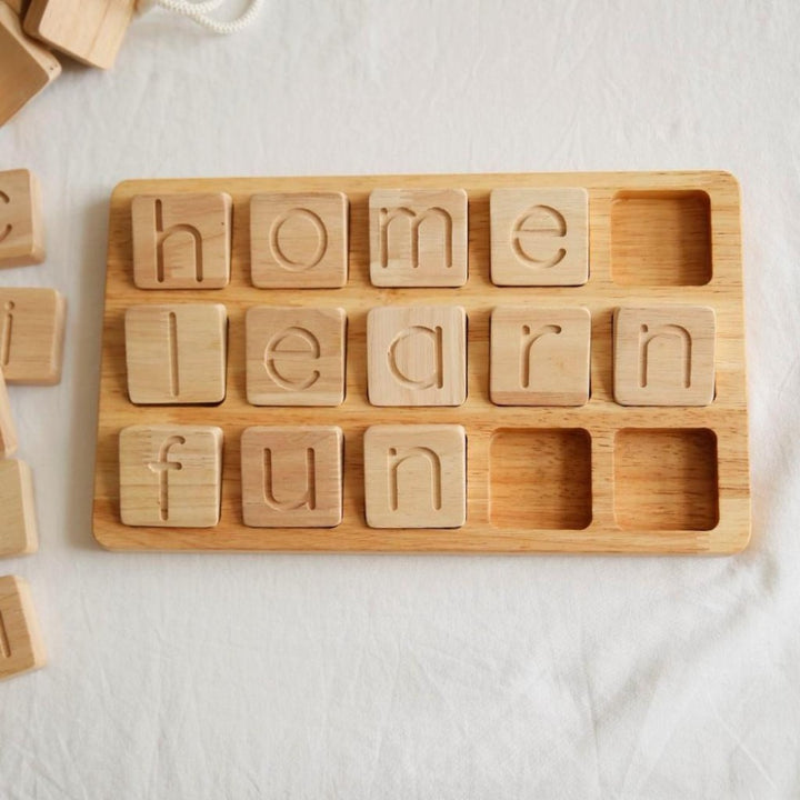 Word builder / Little Bits Montessori tray