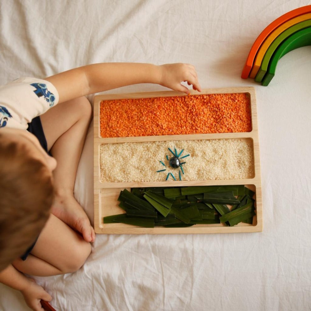 3 Part Montessori Flag Tray- Independence day Special Limited addition