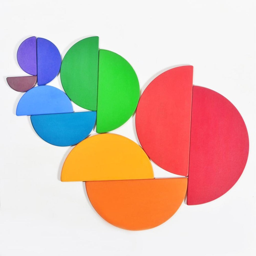 Value Grade Rainbow Semi-circles Set (Mdf Wood)