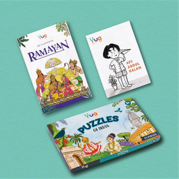 Gift Combo 1 APJ Abdul Kalam & An Illustrated Ramayan & Puzzles of India Abdul Kalam & Ramayan