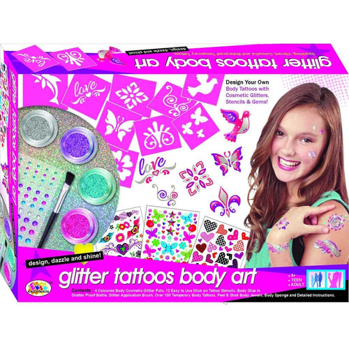 Ekta Glitter Tattoos Body Art Activity Kit (8-14 Years)