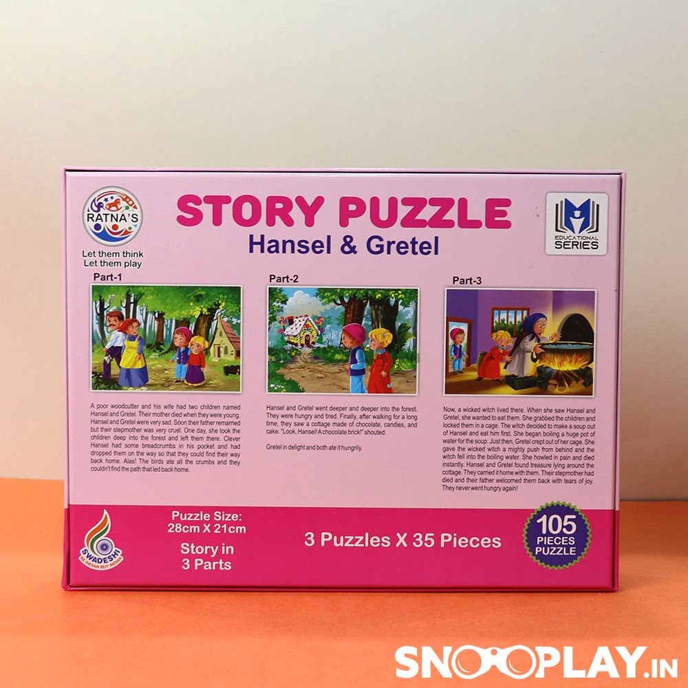Story Jigsaw Puzzle - Hansel & Gretel (Story Book Inside)