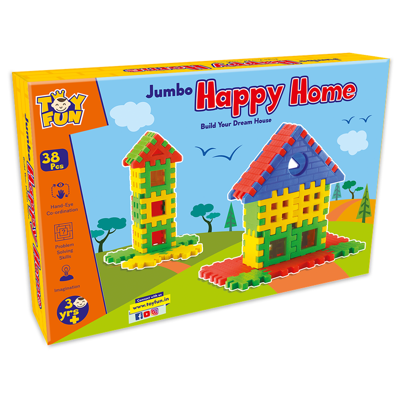 Happy Home Jumbo Building Blocks ( 38 pieces)