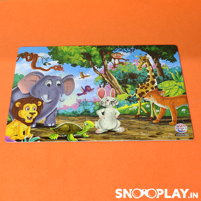 Story Puzzle (Hare & Tortoise) with Story Booklet For Kids Jigsaw Puzzles
