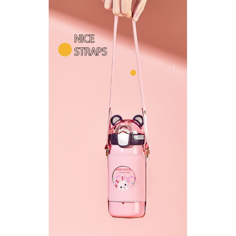Cute Stainless Steel Water Bottle (530 ML) - - Assorted Colours
