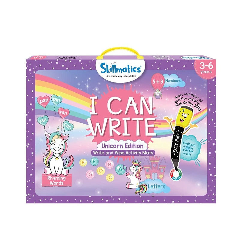 I Can Write - Unicorn Write and Wipe Activity Mat