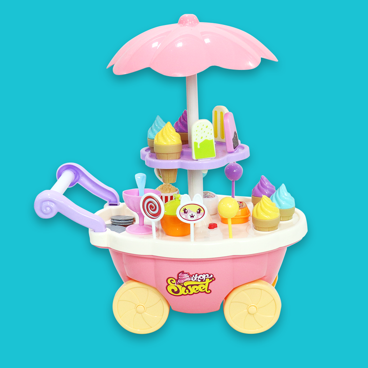 Sweet Shop Cart Playset Pretend Play Toy