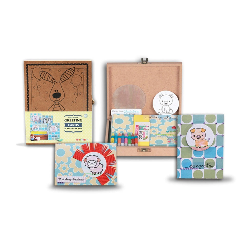 Color In Greeting Cards & Keepsake Box - DIY Kit