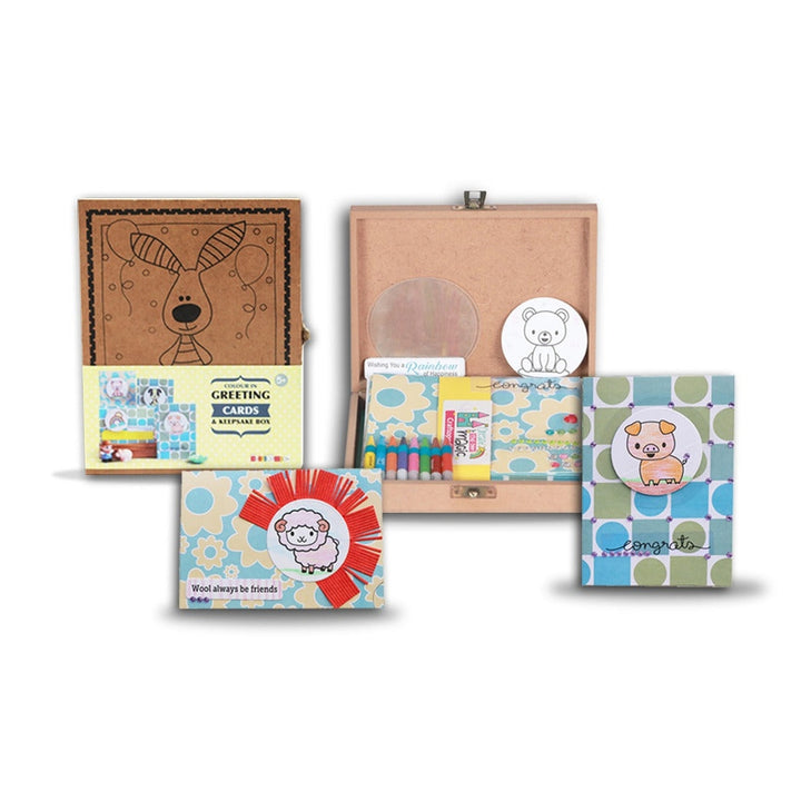 Color In Greeting Cards & Keepsake Box - DIY Kit