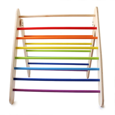 Wooden Rainbow Pikler Triangle