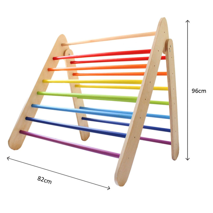 Wooden Rainbow Pikler Triangle (1-4 Years)