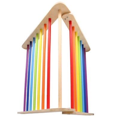 Wooden Rainbow Pikler Triangle