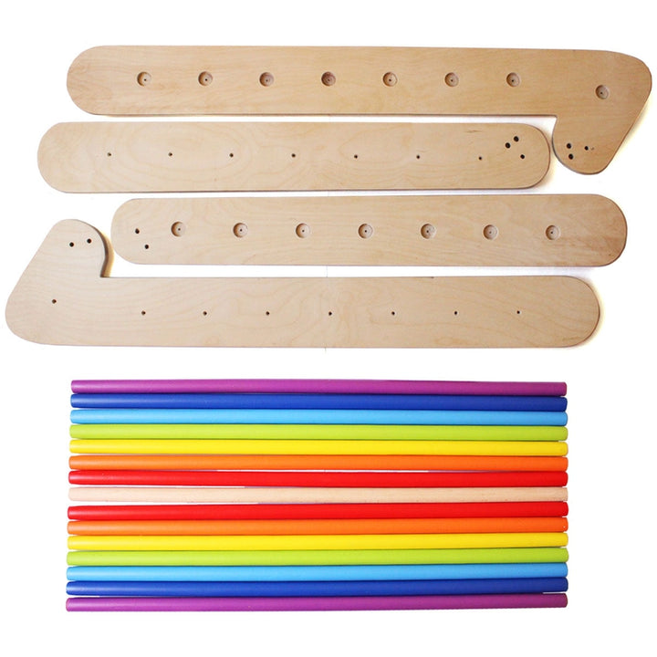 Wooden Rainbow Pikler Triangle (1-4 Years)