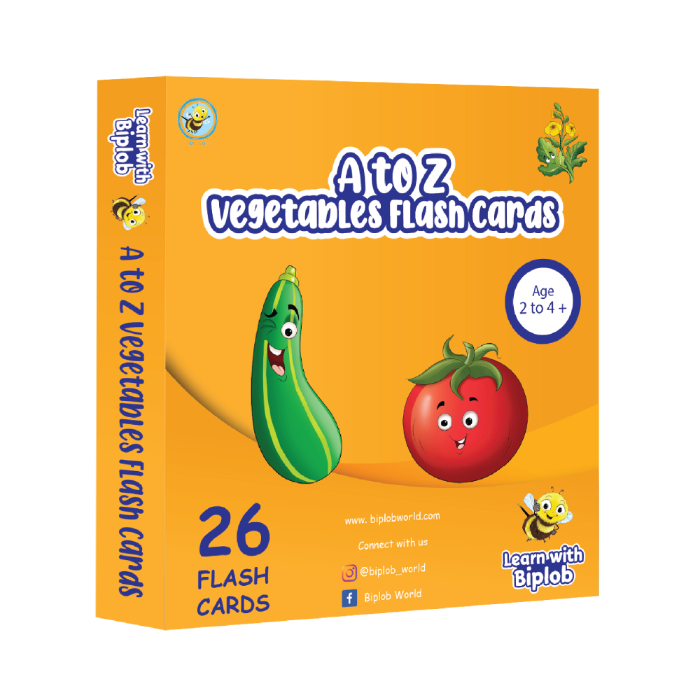 A to Z Vegetables - Flash Cards ( 2 - 4 Years )