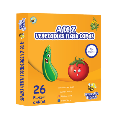 A to Z Vegetables - Flash Cards ( 2 - 4 Years )