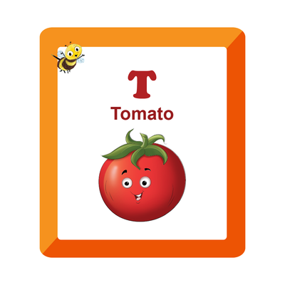 A to Z Vegetables - Flash Cards ( 2 - 4 Years )