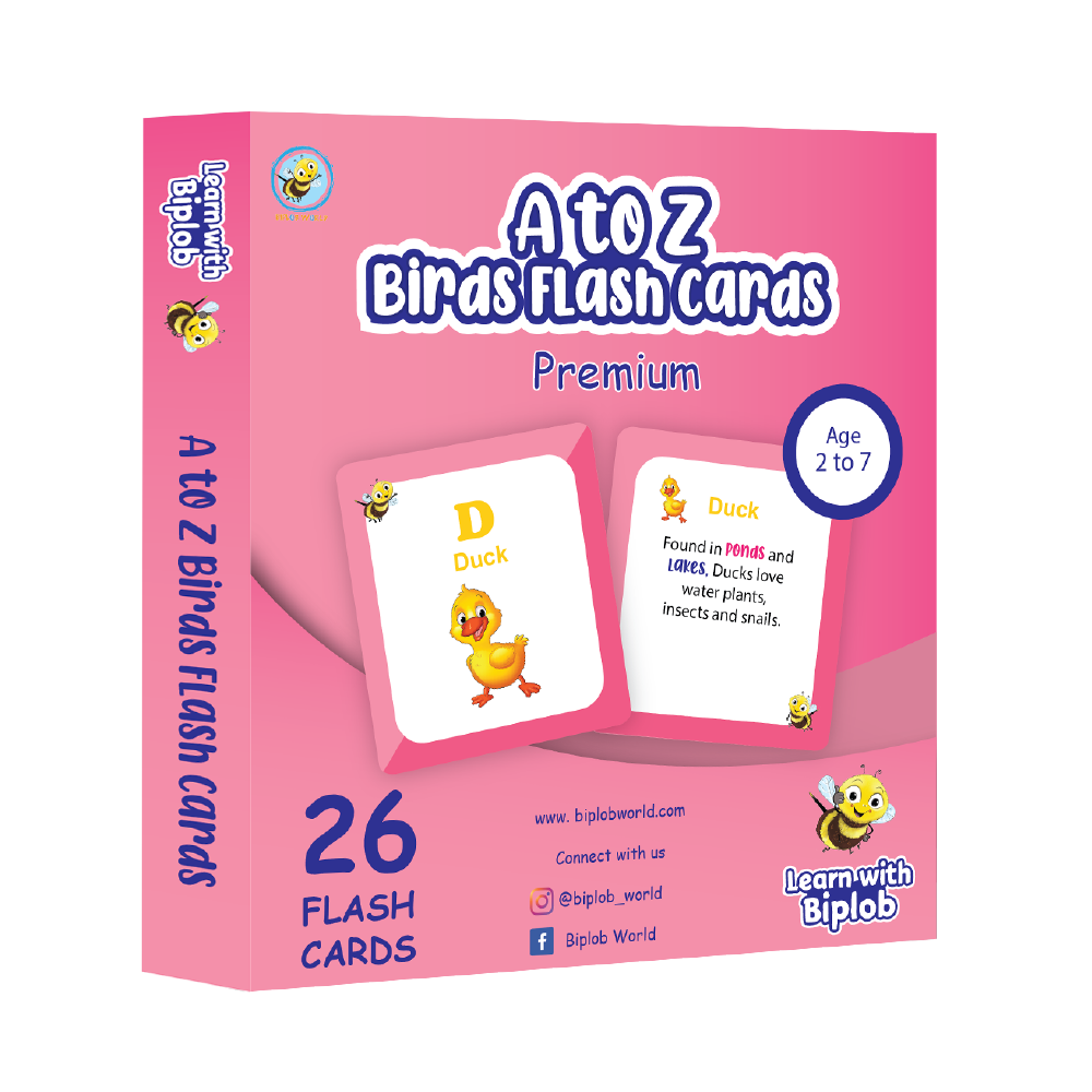 A to Z Birds - Fash Card ( 2 - 7 Years )