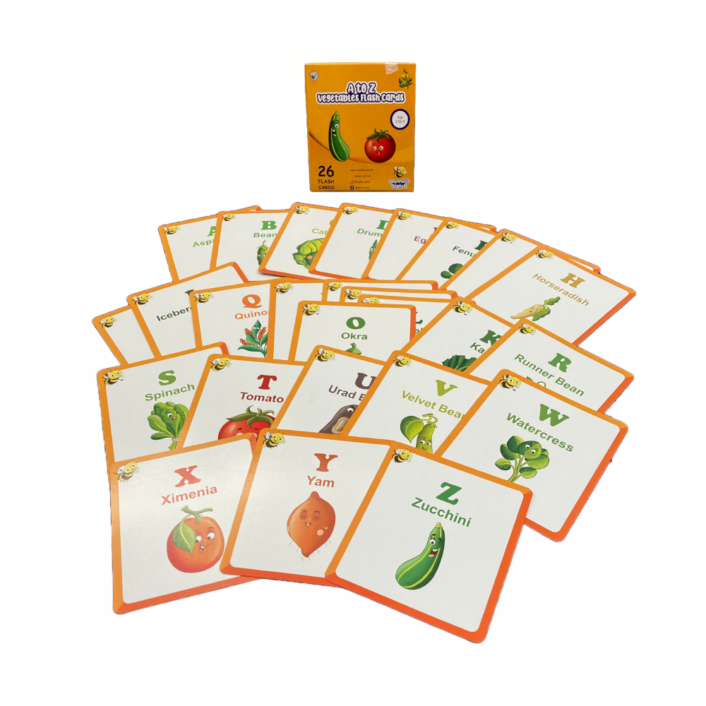 A to Z Vegetables - Flash Cards (2-5 Years)