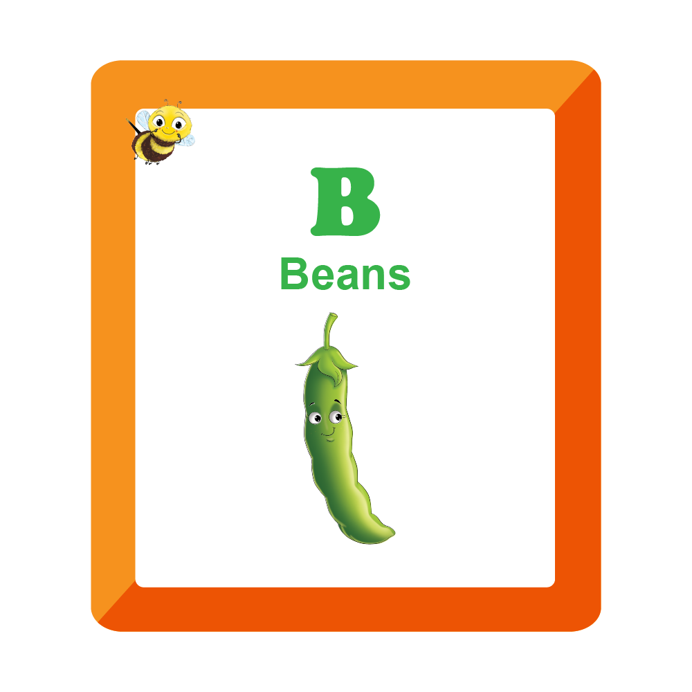 A to Z Vegetables - Flash Cards (2-5 Years)