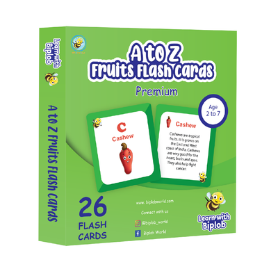 A to Z Fruits - Flash Cards  ( 2 - 7 Years )