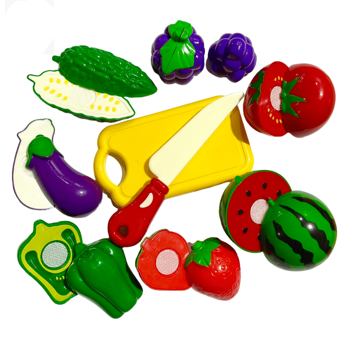 Sliceable Fruits & Vegetable Play Set (3-8 Years)