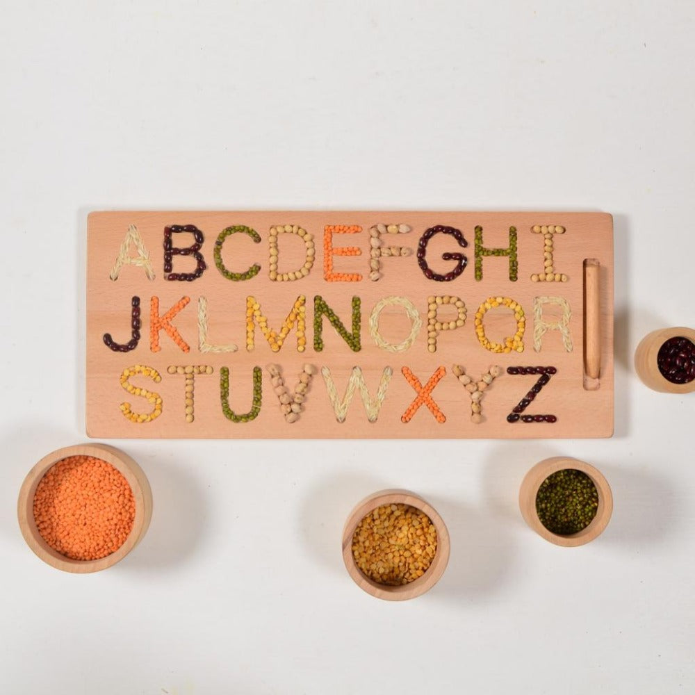 Printed Alphabet tracing board, educative toy, writing learning - Uppercase Letter and Lowercase Letters