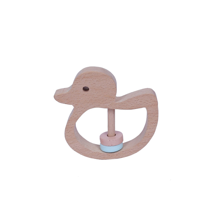 Wooden Duck Rattle for Toddlers