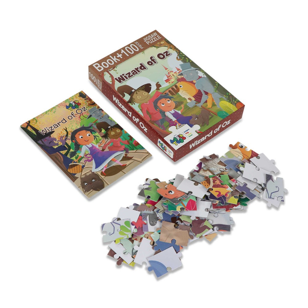 Wizard of Oz - Jigsaw puzzle (100 Piece + 32 Pages Illustrated Story Inside)