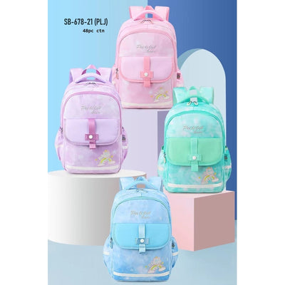 Premium Quality Large Capacity Rainbow Print Backpack - Assorted Colours