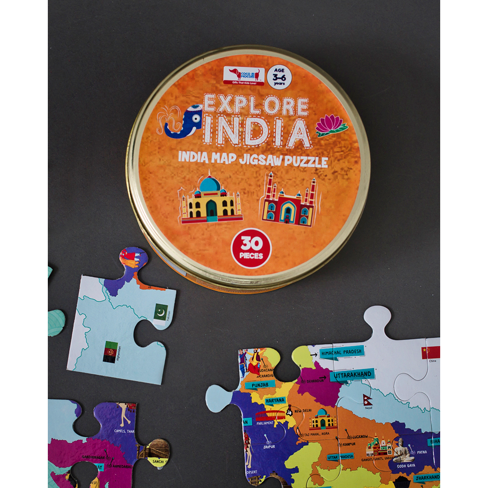Explore India Jigsaw Puzzle for Kids