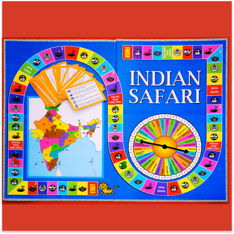 Indian Safari Board Game - Fun Knowledge Game