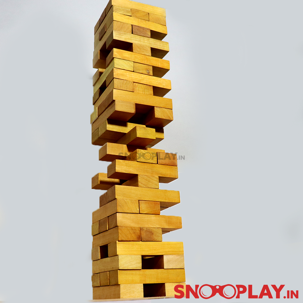 Giant Jenga - Wooden Tumbling Tower with Storage Bag