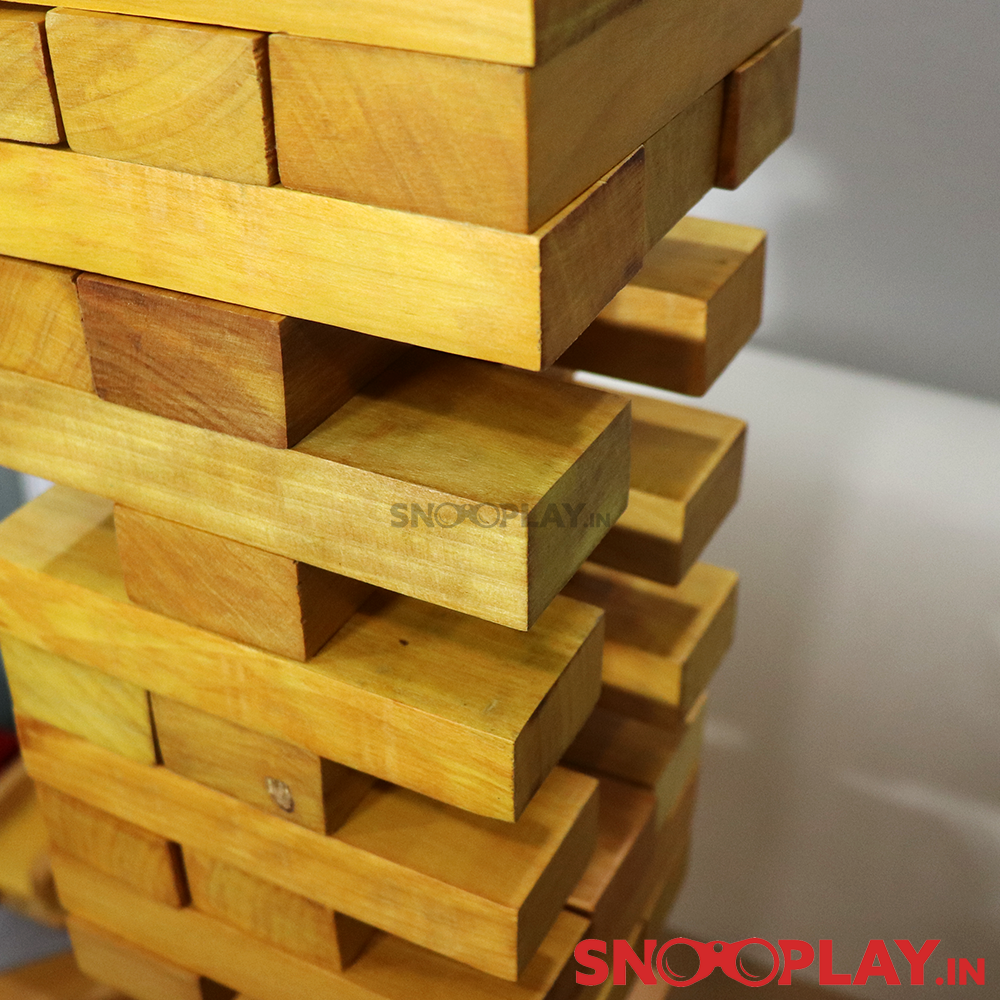 Giant Jenga - Wooden Tumbling Tower with Storage Bag