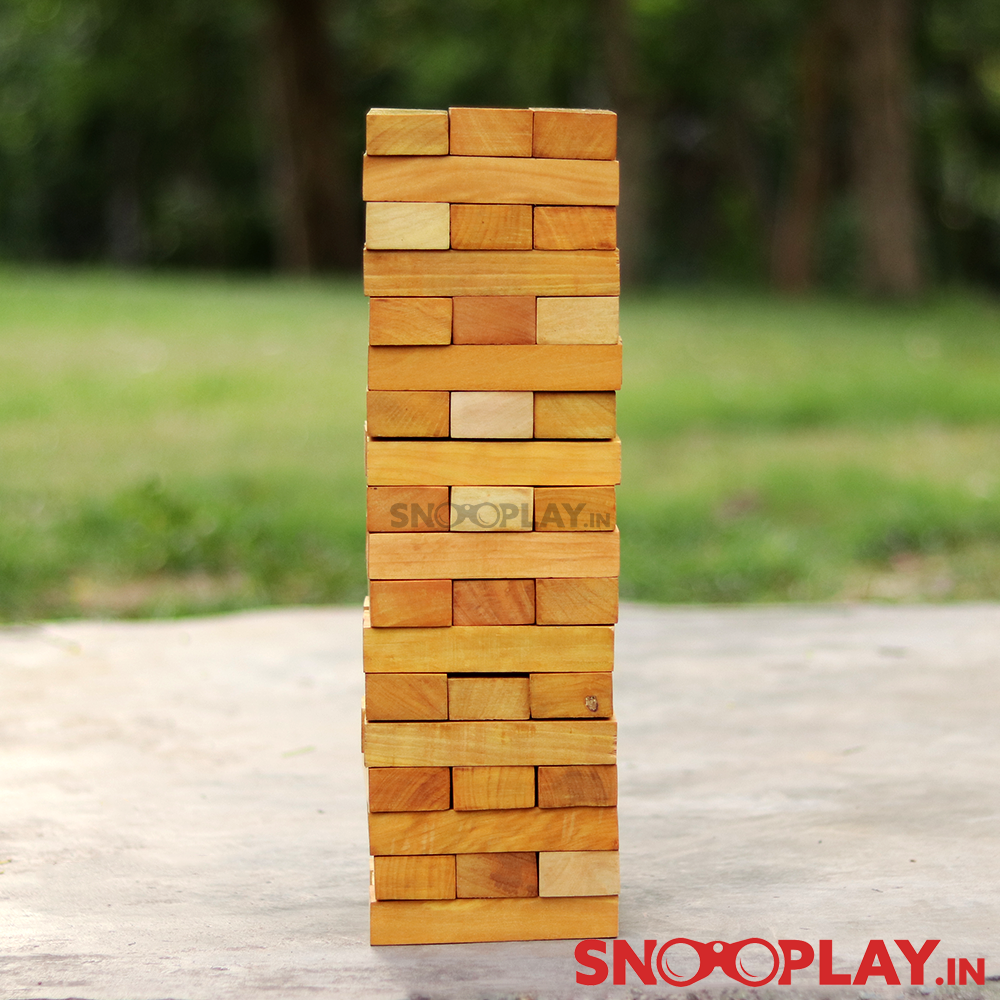 Giant Jenga - Wooden Tumbling Tower with Storage Bag