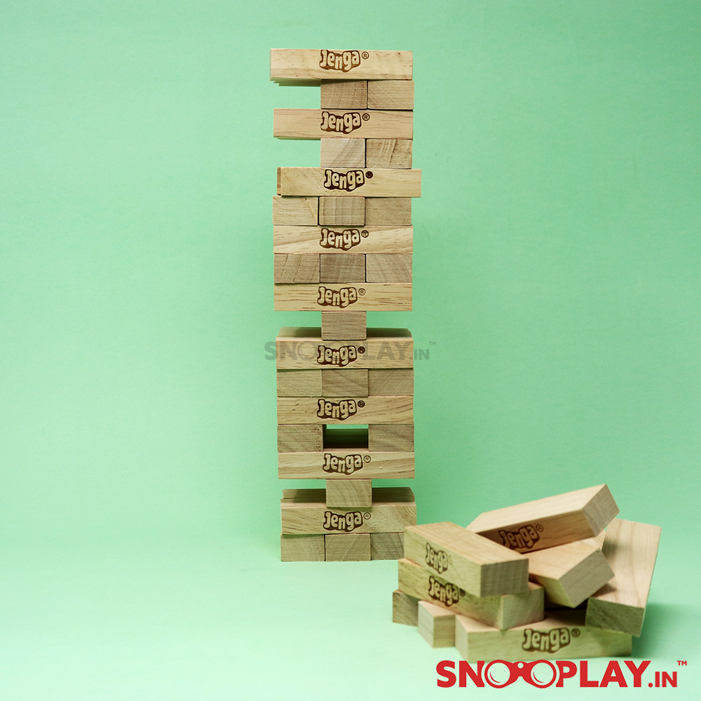 Original Jenga by Funskool with Tube Storage Packaging (6 Years till Grown Ups)