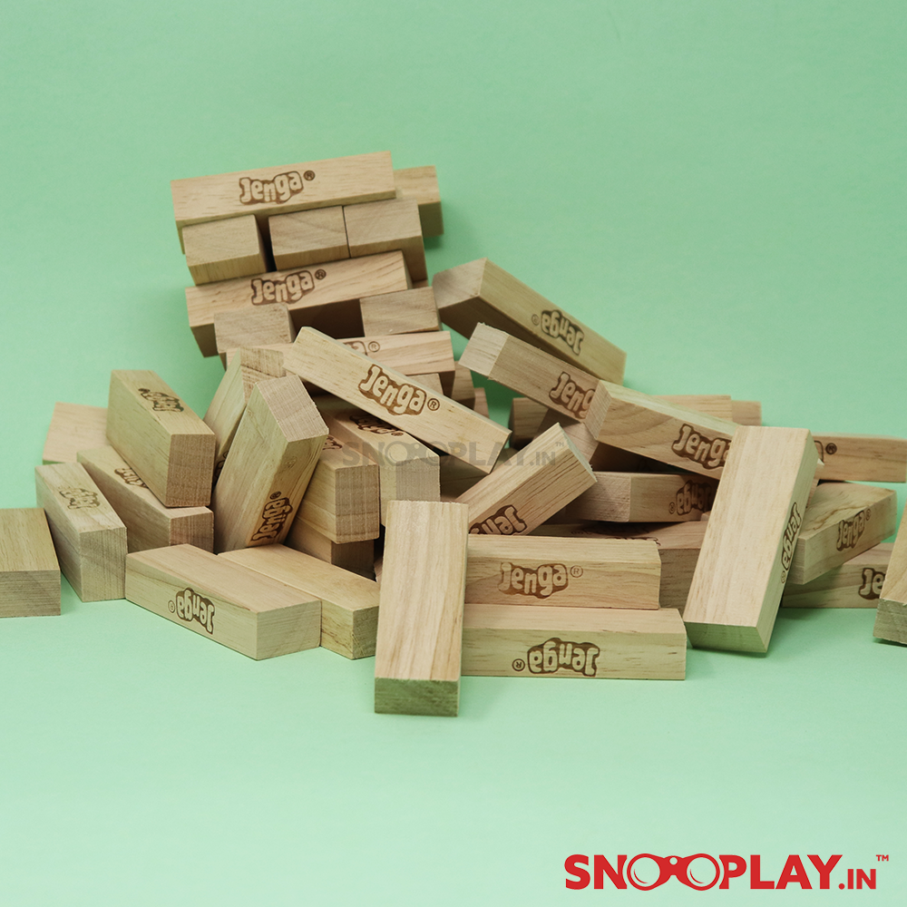 Original Jenga by Funskool with Tube Storage Packaging (6 Years till Grown Ups)