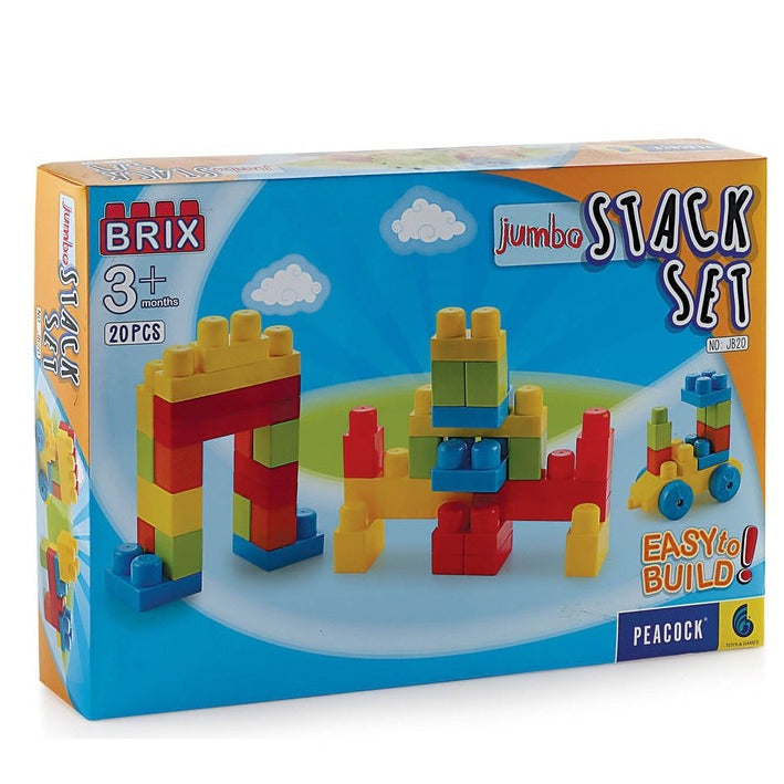 Jumbo Brix Duplex Box (Building Blocks Set) - 20 Pieces