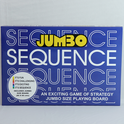 Jumbo Sequence Board Game- Party game for Family & Friends