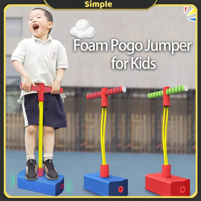 Fun and Safe Foam Durable Bungee Pogo Stick Jumper for Kids - HelloKidology