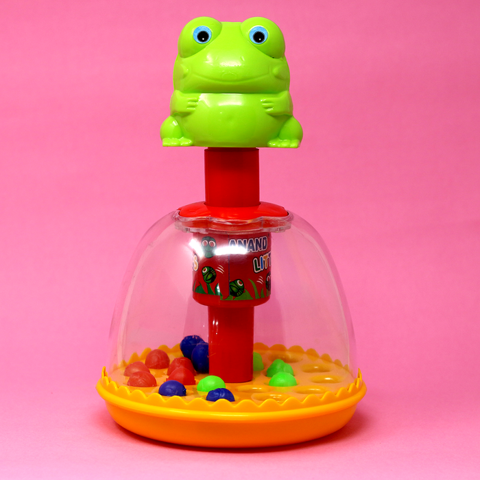Little Jumping Frogs Toy - Press Knob to Move Tiny Frogs (Anand)