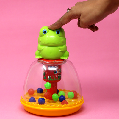 Little Jumping Frogs Toy - Press Knob to Move Tiny Frogs (Anand)