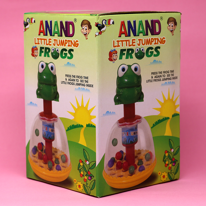 Little Jumping Frogs Toy - Press Knob to Move Tiny Frogs (Anand)