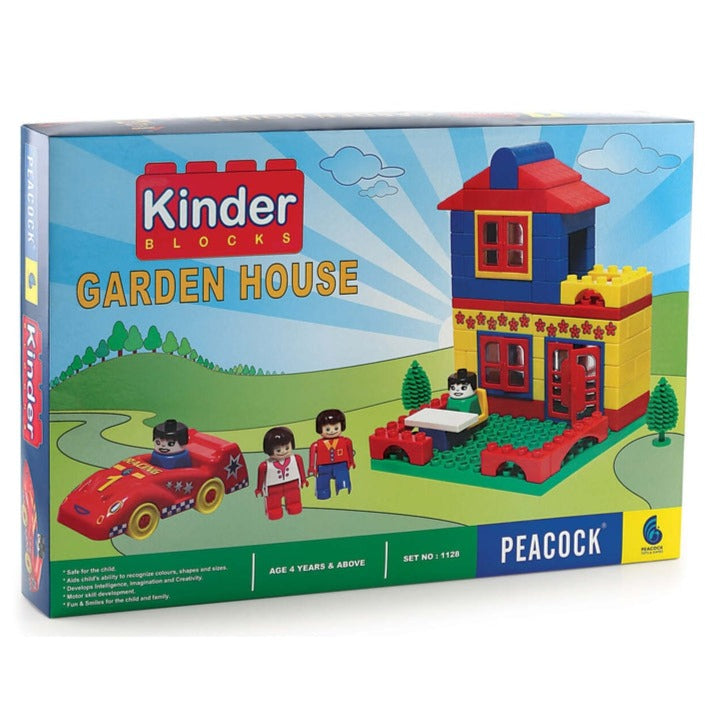 Kinder Blocks Garden House (Building Blocks Set) – 104 Pieces