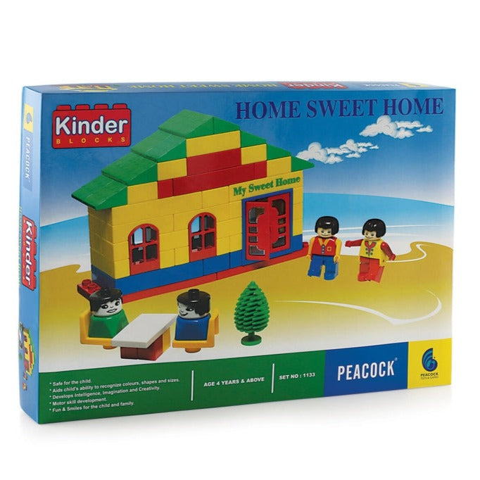 Kinder Blocks Home Sweet Home (Building Blocks Set) – 113 Pieces