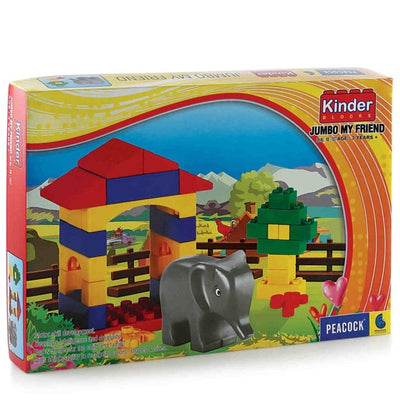 Kinder Blocks Jumbo My Friend (Building Blocks Set) – 40 Pieces