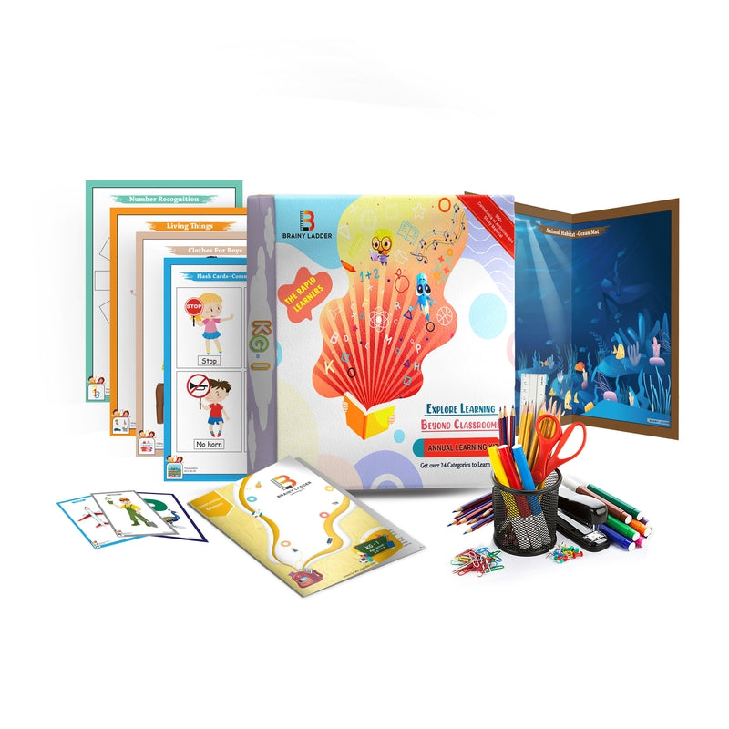 Annual Learning Kit for (Kindergarten - I) with Learning Mobile Application