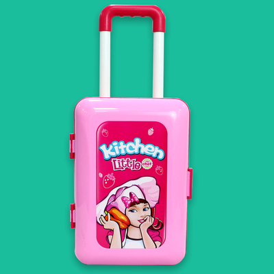 Kitchen Set Suitcase Trolly For Kids (Big)