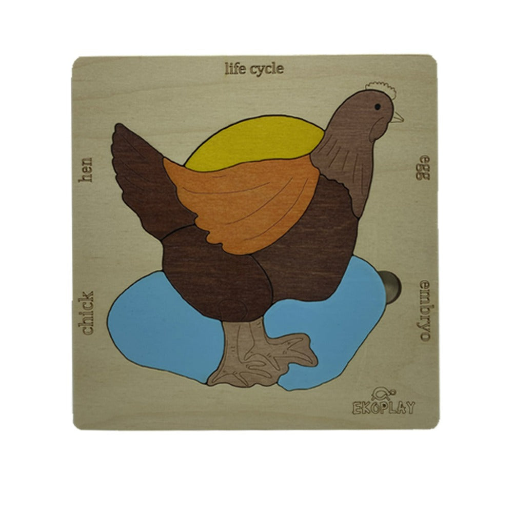 Life Cycle of a Chicken - Wooden Puzzle